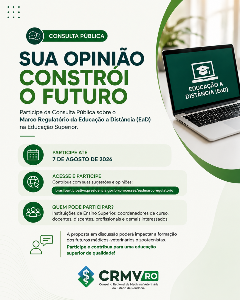 Consulta pública sobre marco regulatório da EaD na Educação Superior abre até 7/08/2026
